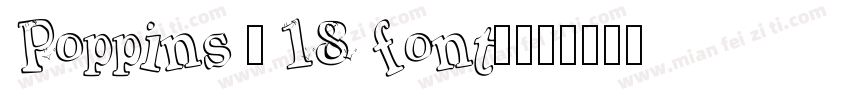 Poppins (18 font)字体转换